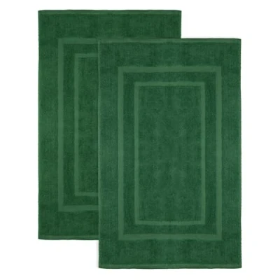 Imagen de NatureMark Alfombrillas de baño en Paquete 2 Unidades, 100% algodón, 50 x 80 cm, Ducha Doble, Color: Verde Oscuro