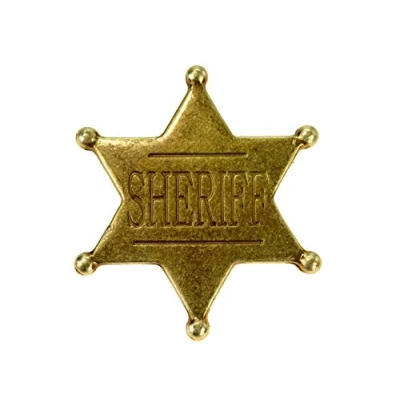 Imagen de Estrella de Sheriff placa cowboy