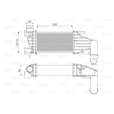 Imagen de VALEO 818555 Intercooler sin válvula EGR OPEL: Astra H GTC, Hatchback, Berlina