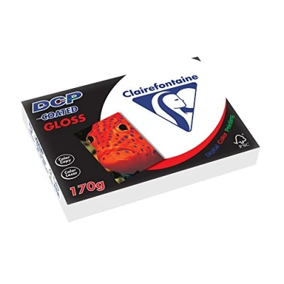 Imagen de Clairefontaine Pack de hojas, Blanco, A4, 250 170 g/m2 (Cuché)