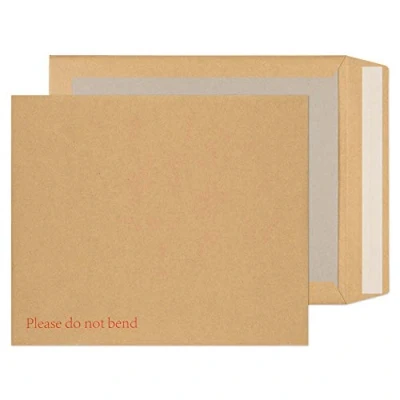 Imagen de Blake Everyday sobres de cartón rígido (31.8 x 26.7cm) 125 unidades &quot;Do Not Bend&quot; imp. en inglés papel 120 GSM marrones para envío documentos y certificados modelo 14935
