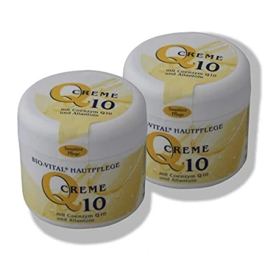 Imagen de Coenzima Q10 Crema antiedad para cara, cuello y escote facial Cuidado de la piel corporal seca