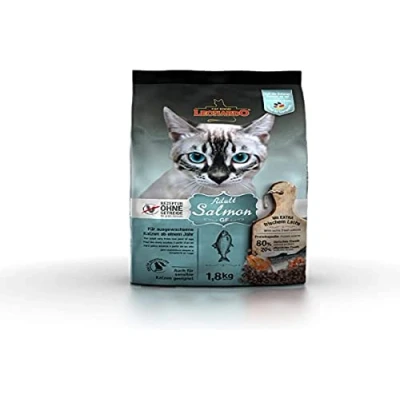 Imagen de Leonardo Adult GF Salmon [1,8kg] Alimento para Gatos seco sin Cereales Completo Adultos de Todas Las Razas a Partir 1 año