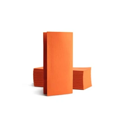 Imagen de Alvotex Chic Airlaid 50 servilletas Desechables (39 x 40 cm, plegadas a 1/8), Color Naranja