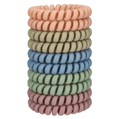 Imagen de JessLab Spiral Haargummis, 10 Stk Spurenloses Telefonkabel Haargummis Kunststoffspule Pferdeschwanzhalter No Damage Haarschmuck für Mädchen Frauen Damen, Farbe Sortiert (#26)