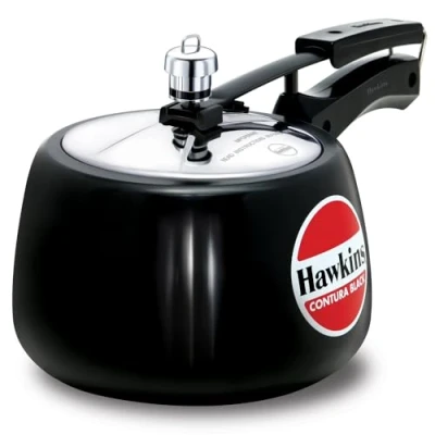 Imagen de Hawkins Contura Hard Anodized Aluminium Pressure Cooker, 3 Litres, Black