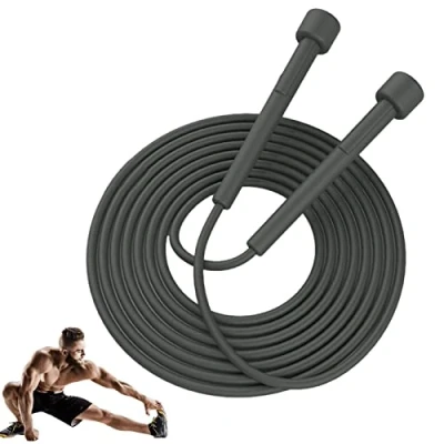 Imagen de Ditanpu Saltar la Cuerda,Saltar Ejercicio Ajustable Velocidad rápida Cuerda para sin enredos con Mango ergonómico Entrenamiento Resistencia, Boxeo, Artes Marciales