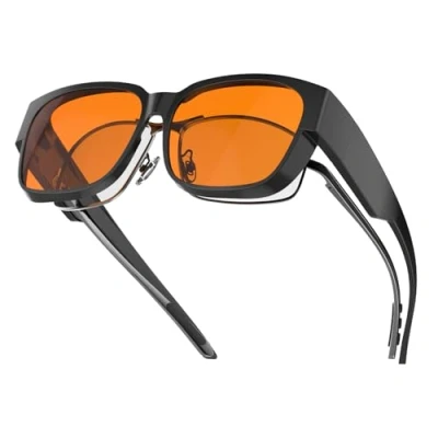 Imagen de Goiteia gafas de protección ultra ligeras contra la luz azul, reducen el dolor cabeza y mejoran sueño, revestimiento AR reduce los reflejos 4 a 8 veces más que las normales, Filtro naranja