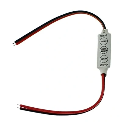 Imagen de Mini LED Controlador 12V 72W para las tiras de un solo color 2 Pin extremos cable abiertos