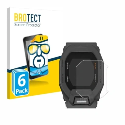 Imagen de BROTECT Protector Pantalla para Casio G Shock GBD 200 Transparente (6 Unidades) Anti Huellas