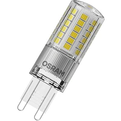 Imagen de OSRAM lámpara LED con base G9, luz blanca cálida (2700 K), de bajo voltaje 12 V, repuesto para convencional 50 W [clase energética E]