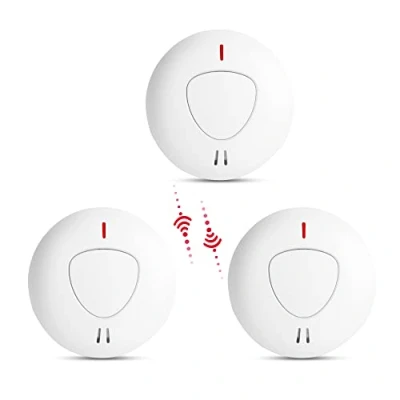 Imagen de fxo Detector de Fumo (Pack of 3) Alarme con Batería a Prueba Manipulaciones 10 Años Se Puede Interconectar la Alarma Calor y Monóxido Carbono (se Vende por Separado)