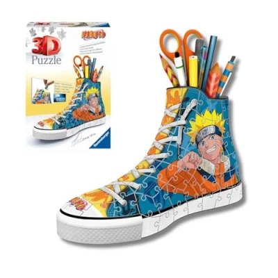 Imagen de Ravensburger Puzzle 3D, Sneaker Naruto, Portalápices y Organizer, Maqueta para Adultos Niños de 8+ Años, Rompecabezas 108 Piezas