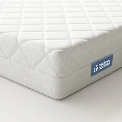 Imagen de Mother Nurture Cot Mattress x Cm b Colchón clásico para Cuna de Viaje, 90 50 7 cm, Compatible con Joie Kubbie, Espuma, Blanco, 7cm Foam
