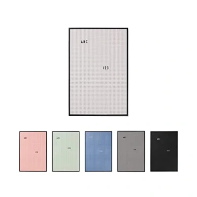 Imagen de design letters Tablero de Mensajes A2 (Gris) Letras para Uso Diario y Muchas Funciones, Colgar en la Pared Cocina, el Pasillo o Oficina, Los Accesorios se Venden por Separado