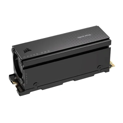Imagen de Corsair MP700 Pro con Refrigerador por Aire 2TB SSD M.2 PCIe Gen5 x4 NVMe 2.0 2280 Lectura Secuencial de hasta 12.400 MB/s NAND TLC Alta Densidad Negro