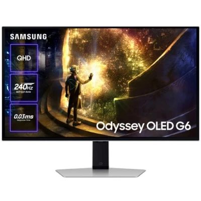 Imagen de Monitor gaming Samsung ODYSSEY G6 LS27DG610SUXEN, 27&quot; WQHD, 240 Hz, 0.03 ms, OLED, FreeSync Premium Pro, Plata