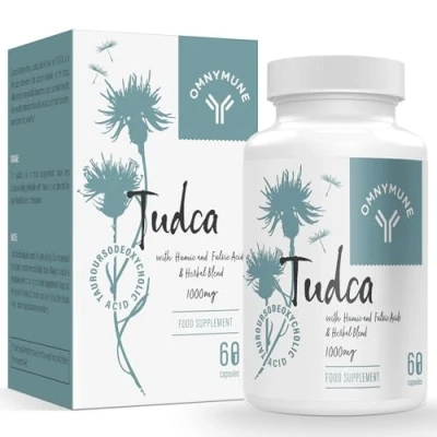Imagen de Suplemento de soporte hepático TUDCA 1000 mg por porción, ácido tauroursodesoxicólico para desintoxicación y limpieza 60 cápsulas