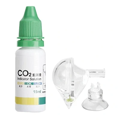 Imagen de Ichiias Aquarium Co2 Monitor, Drop Checker Acuario Prueba De para Acuario, Depósito Peces Dióxido Carbono Monitor Glass Tester Detector