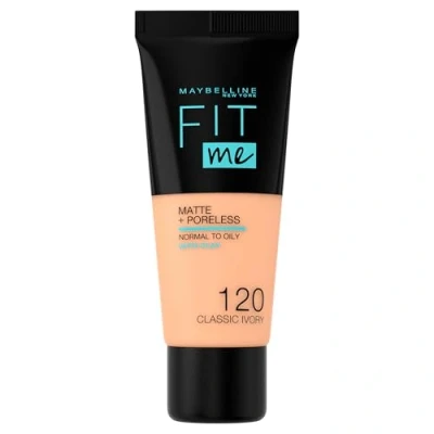 Imagen de Maybelline Fit Me! Matte+ Poreless Liquid Foundation 120 Classy Ivory 30 ml