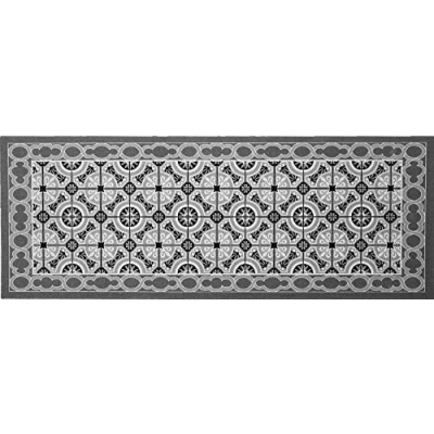 Imagen de oKu Tex Felpudo, Poliamida, Grau, Anthrazit, 45 x 75 0,6 cm