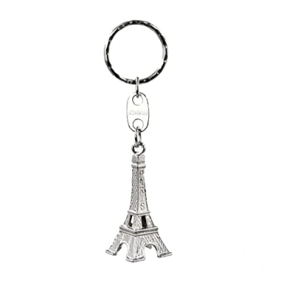 Imagen de Oleanderhof Llavero de la Torre Eiffel en plata, recuerdo París, viaje vacaciones Francia, Mini