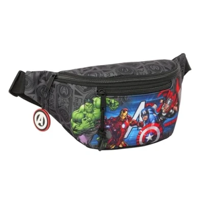 Imagen de Safta Avengers Vendetta Riñonera con Bolsillo Exterior, Ideal para Jóvenes y Niños de Diferentes Edades, Cómoda Versátil, Calidad Resistencia, 23x9x12 cm