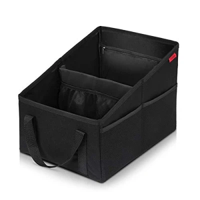 Imagen de YOOFAN Organizador Maletero Coche Asiento Delantero y Trasero, para Adultos Niños, con Portavasos, Compartimentos de Almacenamiento Juguetes, Libros,SUV, Camión