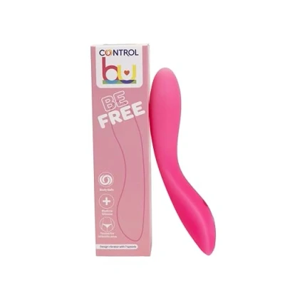 Imagen de Control Be Free Vibrator Juguetes Sexuales Vibrador con 7 Modos de Vibración, Forma Ergonómica, Diferentes Ritmos e Intensidades, USB Recaragable