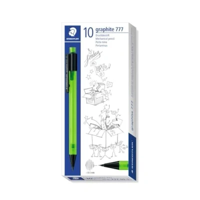 Imagen de Staedtler Graphite 777 05 Lápiz mecánico (Verde, 0.5 mm), 10 unidades