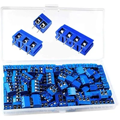 Imagen de PCB Bloque de Terminales 100 piezas Soldadura Conector para Doble Cara Tarjeta Placa,Compatible con los kits Arduino (2PIN 85 Piezas, 3PIN 10 Piezas,4PIN 5 Piezas)