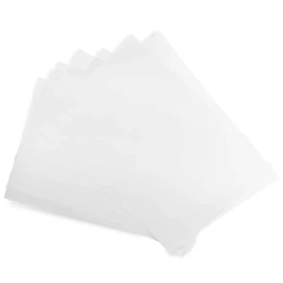 Imagen de Netuno 50x papel de vitela blanco DIN A4 210x297mm 160g Golden Star calco rastreo transparente translúcido para transfer impresión invitaciones bocetos dibujos caligrafía animación