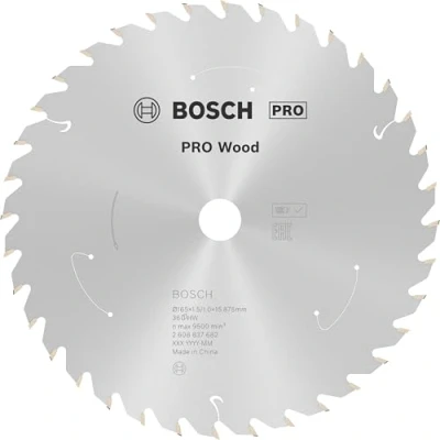 Imagen de Bosch Professional Disco de sierra circular Standard for Wood (madera, 165 x 15,875 1,5 mm, 36 dientes, accesorio sin cable)