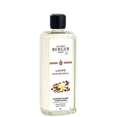 Imagen de Maison Berger Recarga Lámpara Poussière d&#039;Ambre Listo para Usar Perfuma y Purifica Difusión Fina, Uniforme Duradera 1l