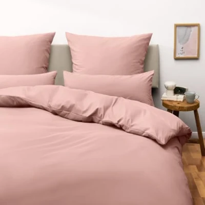 Imagen de Blumtal Juego de Funda Nordica Cama 150 Microfibra Edredon 220 x 240 y 2 Fundas Almohada 70x40, Certificado Oeko Tex, Muy Suave Transpirable Rosa