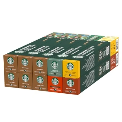 Imagen de STARBUCKS House Blend Variety Pack de Nespresso, Cápsulas Café 10 x (100 Cápsulas) Exclusivo en Amazon