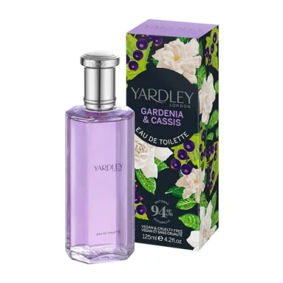 Imagen de Yardley London Gardenia and Cassis Eau de Toilette, Perfume Floral para Mujer con Notas Madera y Ámbar, Berry 125ml