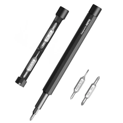 Imagen de HOTO Multiherramienta 5 en 1, destornillador de bolsillo, gadgets regalo para hombres, juego destornilladores precisión magnéticos, set EDC gafas y electrónica