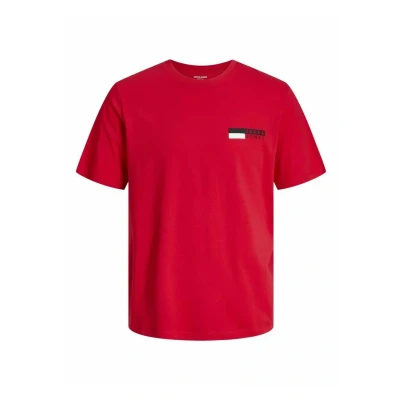 Imagen de Jack &amp; Jones Jjecorp LOGO PLAY O NECK Camiseta estampada, Hombre, Talla: Small, True red
