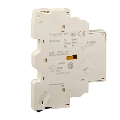Imagen de Schneider Electric GVAN20 Tesys Gv2 &amp; Gv3, Bloques De Contactos Auxiliares, 2 Na