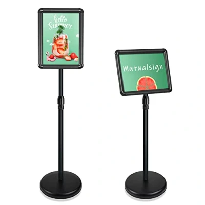 Imagen de Soporte ajustable para carteles de pantalla Broche anuncio la muestra bodas/Show/Display/Anuncio Tamaño A3 / A4. (Negro A4)