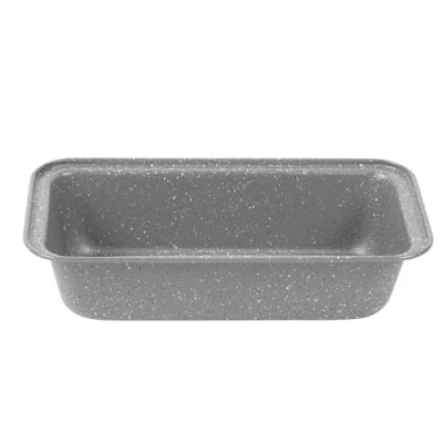 Imagen de Salter BW02776G3EU7 Molde Antiadherente Para Pan Casero de Acero Al Carbono, La Colección Marblestone, 27 cm, Fuente Duradero Hornear Platano, Zanahoria o Limón, Gris