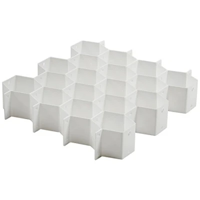 Imagen de Whitmor Organizador de cajones panal, blanco, talla única