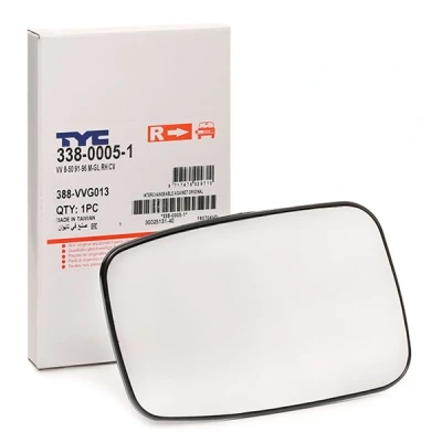 Imagen de TYC 338 0005 1 Cristal de Espejo derecha VOLVO: V40 Familiar, V70 I, 850 Berlina
