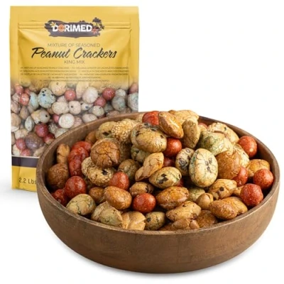 Imagen de Mezcla de Aperitivo King Mix en un Paquete 1 kg Surtido Variado Semillas Sésamo, Maíz, Trigo Con toque a Sal y Soja Ideal como Snack Dorimed