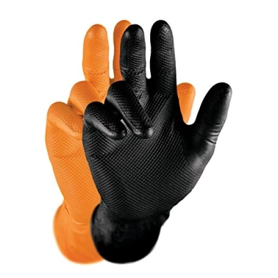Imagen de Grippaz qgr b m Guantes de Trabajo, Negro, M, Piezas 50