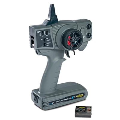 Imagen de Carson 500500105 Reflex Wheel X1 2.4G Gris Kit Compatible, modelismo, Accesorios, Receptor, Radio RC, Sistema de radiocontrol 2 4 GHz