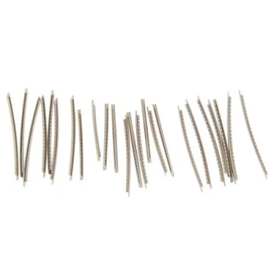 Imagen de Musiclily 2,7mm Trastes Guitarra de Acero Inoxidable Jumbo Fret Wires 24Pcs para Eléctrica Fender Strat Tele Les Paul, Cromado