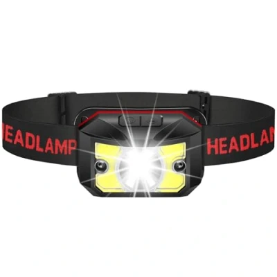 Imagen de Winzwon Linterna Frontale Led Recargable, Superbrillantes Cabeza,6 Modos con Luz Roja, Sensor y Ajustable Ángulo, cargar por USB Impermeable para en bici, caminata nocturna, pesca, senderismo