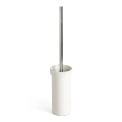 Imagen de TATAY Escobilla de Baño Slim, Fabricada en Alimunio Anodizado, Cubeta Poliresina con Interior Polipropileno, Cepillo Negro, Libre BPA. 8 x 40,5 cm